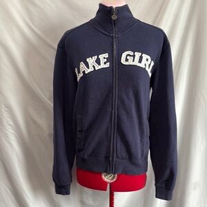 Navy Zip Up Sweatshirt SM446